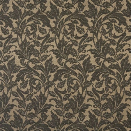 Designer Fabrics 54 In. Wide Black- Floral Leaf Outdoor- Indoor- Marine Scotchgarded Fabric F607